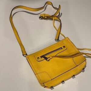Rebecca Minkoff Crossbody Bag Leather Yellow New